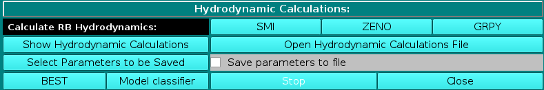 Bead Model Functions Screen
